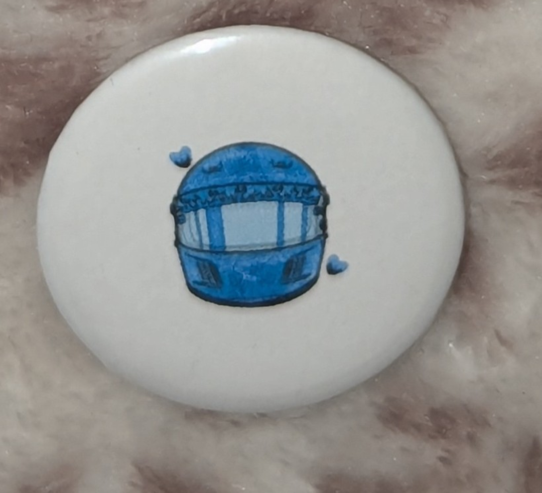 Colored Helmet Pin