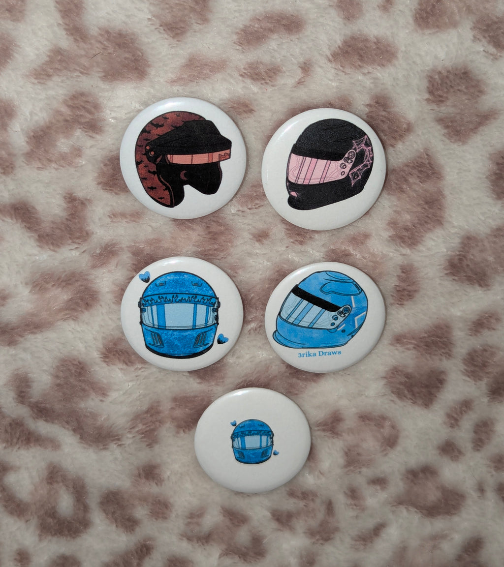 Colored Helmet Pin