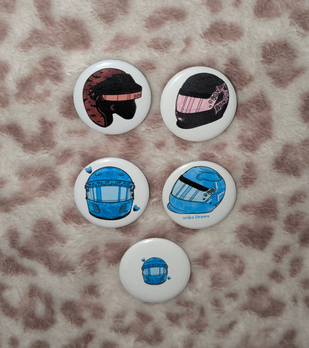 Colored Helmet Pin