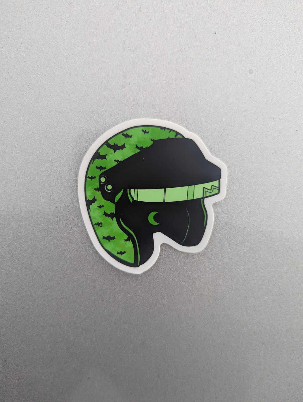 Slime Green Batty Helmet