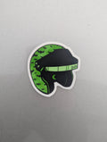 Slime Green Batty Helmet