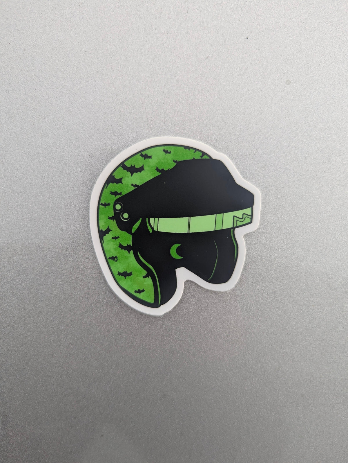 Slime Green Batty Helmet